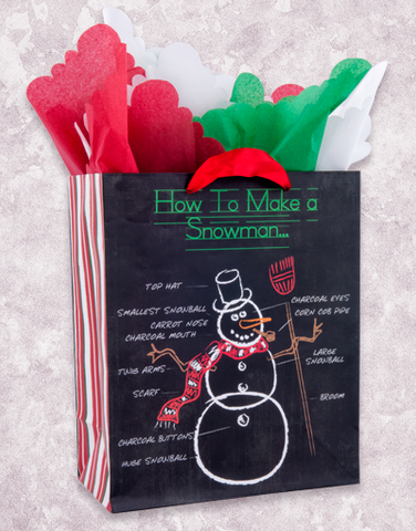 How to Make a Snowman (Garden) Gift Bags