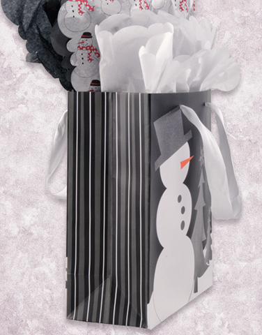 Charcoal Snowman Gift Bags