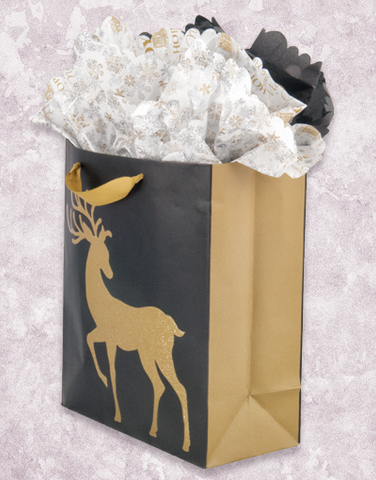 Elegant Gold Deer (Garden) Gift Bags