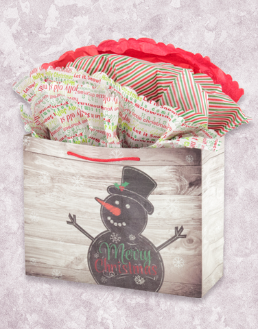 Wooden Snowman (Market) Gift Bags