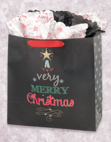 A Very Merry Christmas (Square Jumbo) Gift Bags