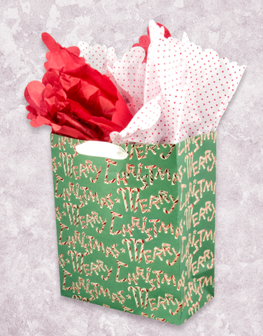 Vintage Candy Cane Christmas (Garden) Gift Bags