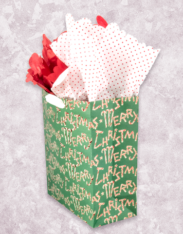 Vintage Candy Cane Christmas (Garden) Gift Bags