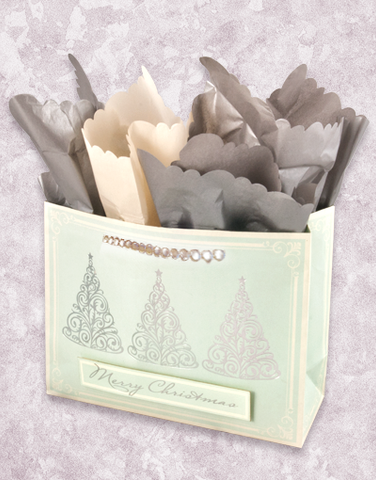 Elegant Silver Trees (Market) Gift Bags