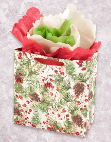 Pine & Berries (Medium Square) Gift Bags