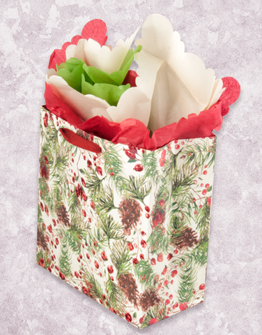 Pine & Berries (Medium Square) Gift Bags