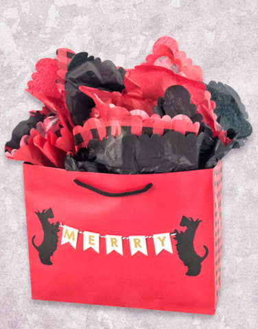 Scottie Christmas Banner (Market) Gift Bags