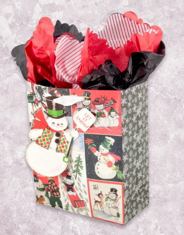 Vintage Snowman (Garden) Gift Bags