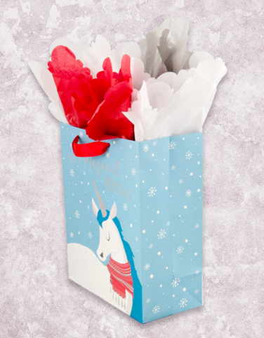 Magical Holiday Unicorn (Garden) Gift Bags