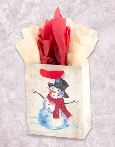 Flour Sack Snowman (Petite) Gift Bags