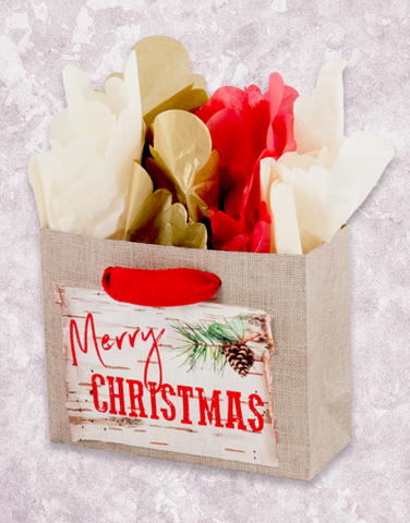 Birch Bark & Burlap (Petite) Gift Bags