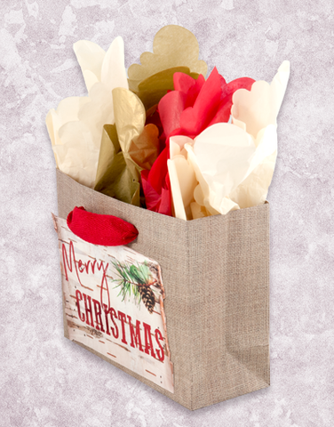 Birch Bark & Burlap (Petite) Gift Bags