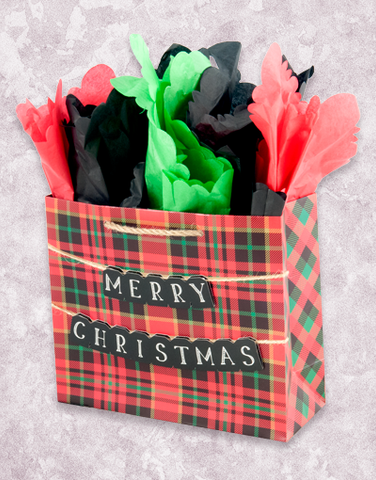 Merry Christmas Tartan Plaid (Studio) Gift Bags