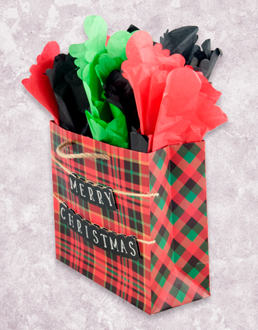 Merry Christmas Tartan Plaid (Studio) Gift Bags