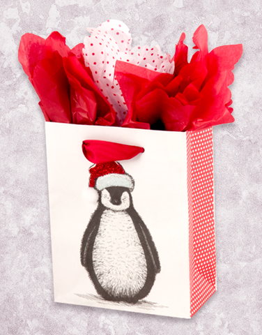 Christmas Penguin (Petite) Gift Bags