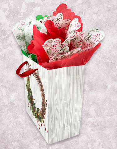 Snow Berries (Medium Square) Gift Bags