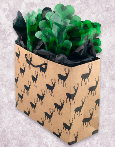 Reindeer Tracks Kraft (Market) Gift Bags