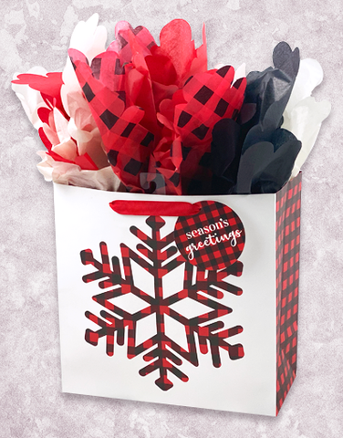 Buffalo Snowflake (Medium Square) Gift Bags