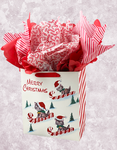 Candy Cane Kitties (Garden) Gift Bags