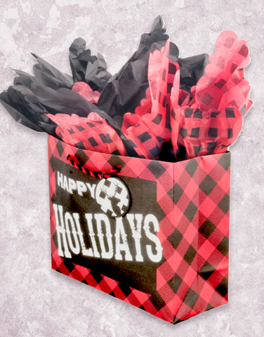 Happy Holiday Plaid (Market) Gift Bags