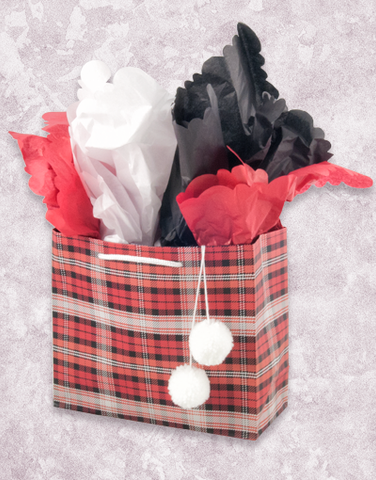 Winter Plaid Red (Petite) Gift Bags