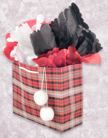 Winter Plaid Red (Petite) Gift Bags