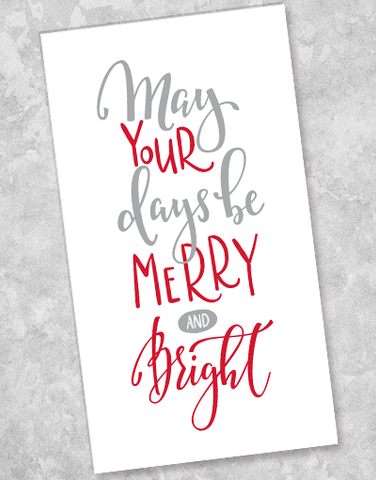 Merry & Bright Days Guest Towel Napkins (36 Count)