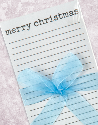 Watercolor Frosty Shopping List Pad