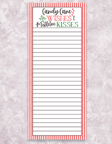 Wishes & Kisses Shopping List Pad