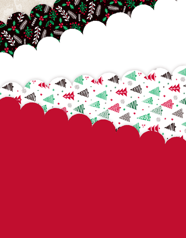 Nordic Holiday Scalloped Tissue Paper