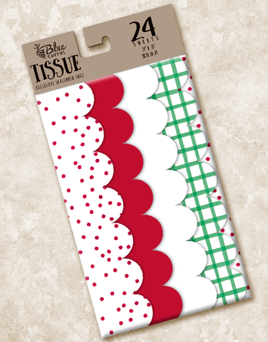 Holiday Surprise Scalloped Tissue Paper