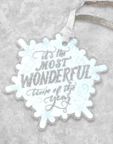 The Most Wonderful Snowflake (6 Count Holiday Gift Tags)