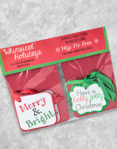 Whimsical Holiday (12 Count Holiday Gift Tags)