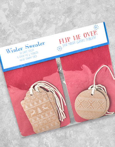 Winter Sweater (12 Count Holiday Gift Tags)