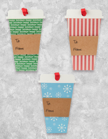 Holiday Cups (12 Count Holiday Gift Tags)