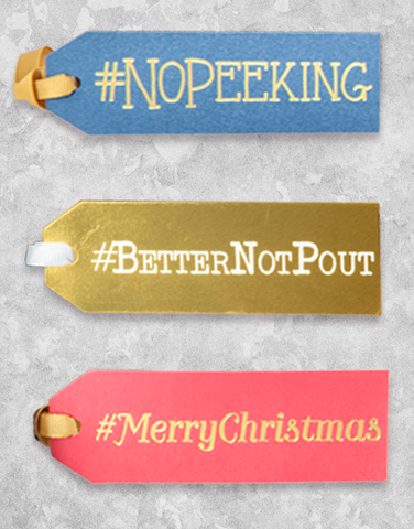 #Christmas (12 Count Holiday Gift Tags)