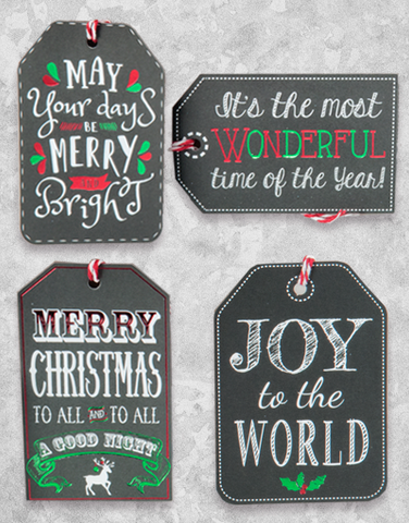 Chalkboard Greetings (12 Count Holiday Gift Tags)