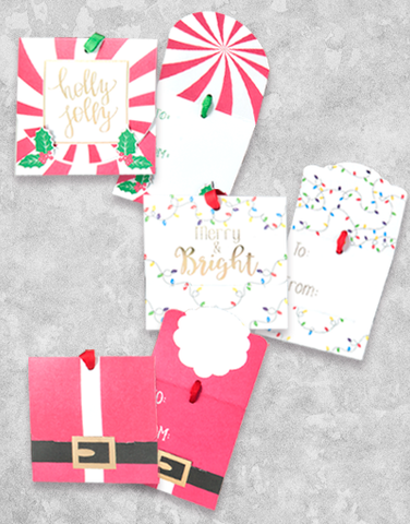Christmas Fun Fold Over (6 Count Holiday Gift Tags)