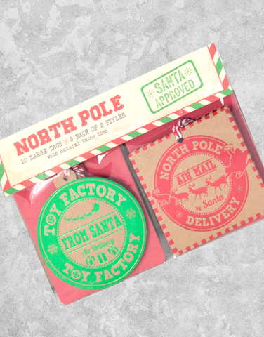 North Pole (10 Count Holiday Gift Tags)