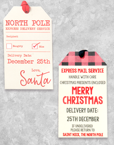 Holiday Express Mail (10 Count Holiday Gift Tags)