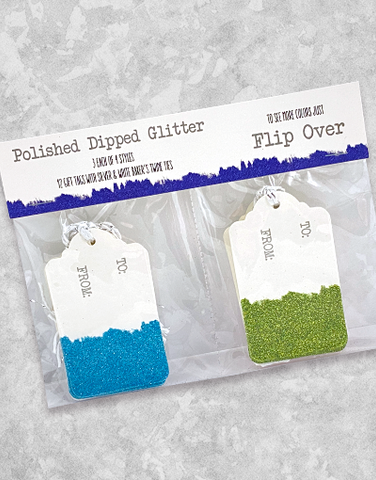 Polished Dipped Glitter (12 Count Holiday Gift Tags)