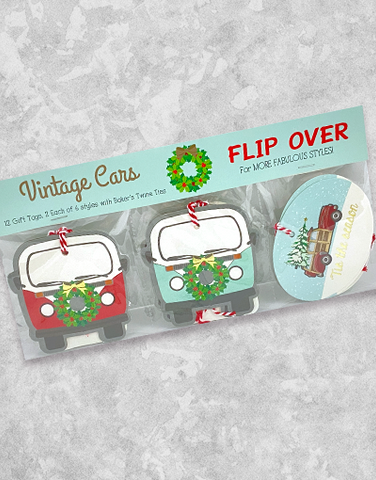 Vintage Car (12 Count Holiday Gift Tags)