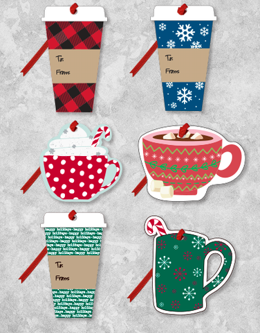 Christmas Beverages (18 Count Holiday Gift Tags)