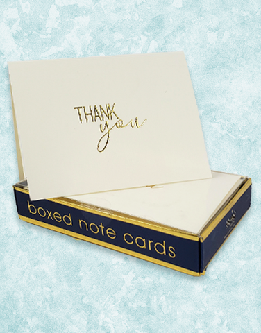 Signature Thanks Embossed Note Cards