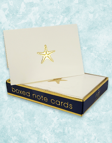 Starfish Dreams Embossed Note Cards