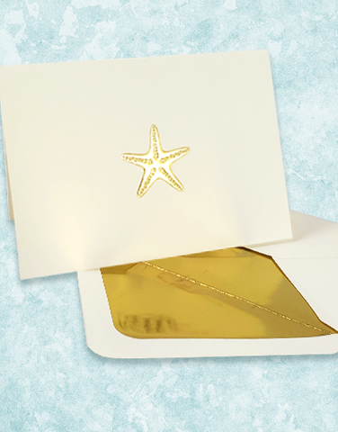 Starfish Dreams Embossed Note Cards