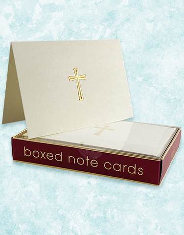 Cross Embossed Note Cards