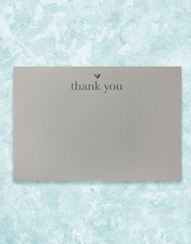 Thank You Heart Flat Correspondence Cards