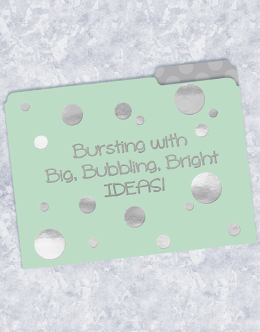 Bubbling Ideas File Folders