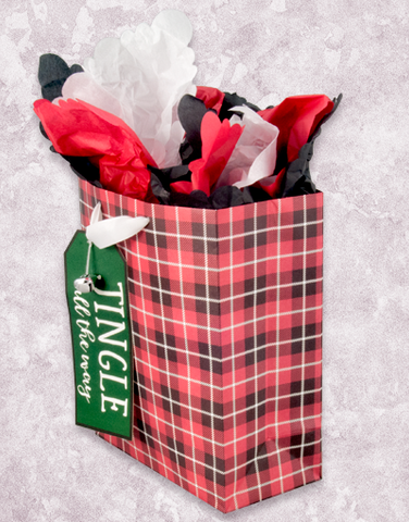 Jingle Plaid (Garden) Gift Bags